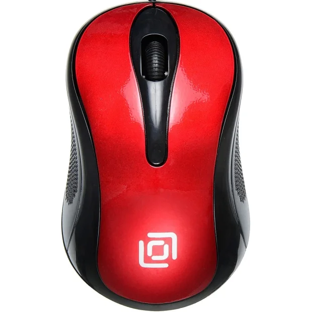 Мышь Oklick 385M (черный/красный)